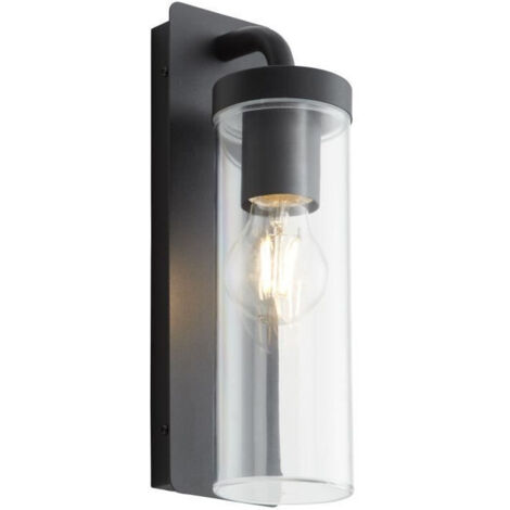 BRILLIANT lampe Aosta applique murale suspendue noir mat 1x A60, E27, 25W, adapté aux lampes standard (non incluses) Échelle A ++ à E Classe de protection IP: 44 - étanche aux éclaboussures (1/10)