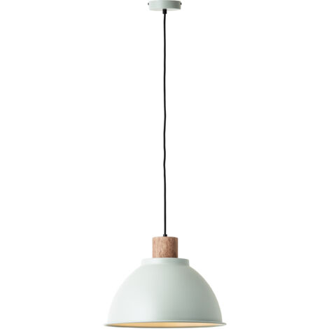 Brilliant Suspension Erena 38cm vert clair métal/bois 1x A60, E27, 60 W, adapté à une lampe normale (non incluse) (1/5)