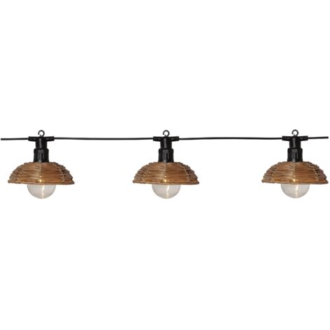 Guirlande Lumineuse LED, Lumière Décorative De Jardin, Ligne Noire Lumiere Chaude 3 Metres 100 Lumieres 94153170