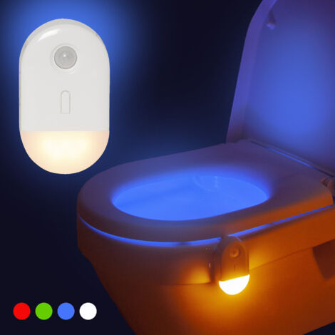 Lumière LED changeant de couleur pour toilettes avec détecteur de mouvement 8 pour salle de bain - Chine Motif de la lumière, activé toilettes de la Lumière