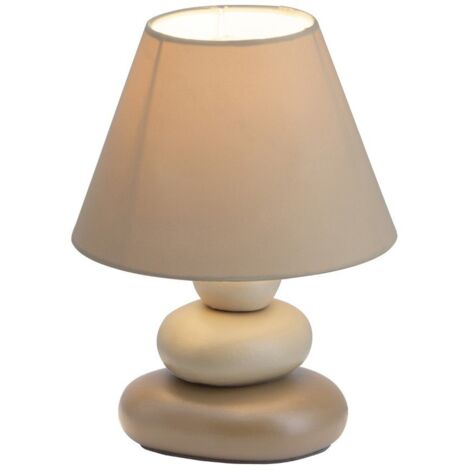 BRILLIANT lampe de table Paolo marron 1x D45, E14, 40W, adapté aux lampes à suspension (non inclus) Échelle A ++ à E Avec interrupteur à cordon (1/3)