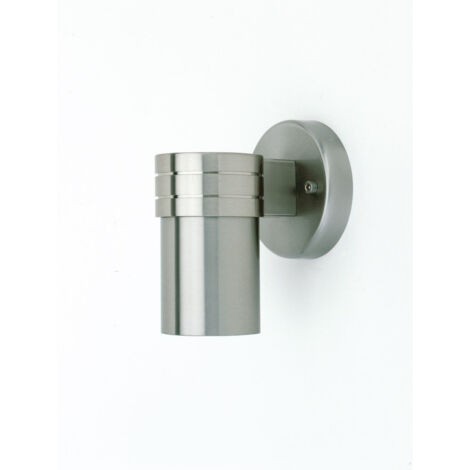 BRILLIANT lampe Hanni LED applique murale d'extérieur 1 lumière acier inoxydable 1x LED-PAR51, GU10, lampe à réflecteur LED 3W incluse, (250lm, 3000K) Échelle A ++ à E Classe de protection (1/3)