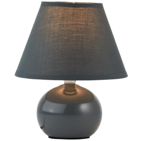 BRILLIANT lampe de table Primo gris foncé 1x D45, E14, 40W, adapté aux lampes à suspension (non inclus) Échelle A ++ à E Avec interrupteur à cordon (1/3)