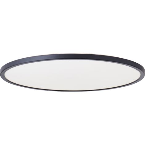Brilliant lampe Brennan LED panneau en saillie 54cm 4000K noir/blanc bois/plastique/métal noir 35 W LED intégré (1/4)