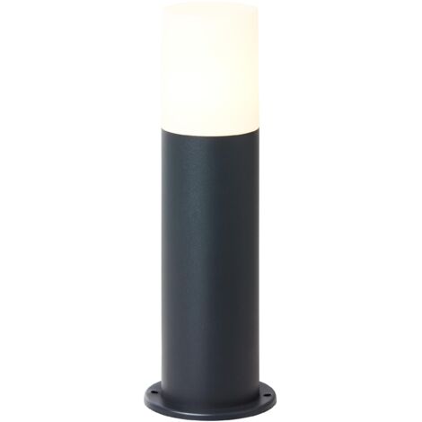 Brilliant Aberdeen lampadaire d'extérieur 30cm anthracite, acier inoxydable/plastique, 1x QA60, E27, 28 W