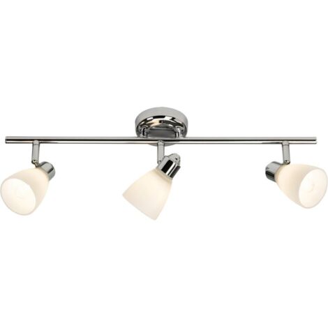 BRILLIANT lampe Kensington spot tube 3 lumières chrome / blanc 3x QT14, G9, 28W, adapté aux lampes à culot à broche (non incluses) Échelle A ++ à E Classe de protection IP: 44 - étanche aux (1/3)