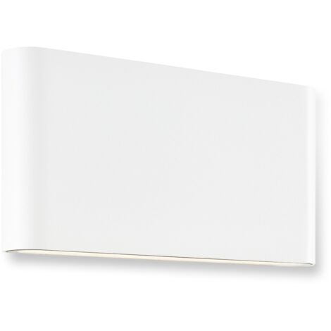 BRILLIANT Applique murale d'extérieur LED Welbie 17,5 cm blanc  1x LED intégrée, LED 14W intégrée, (1300lm, 3000K) (1/5)