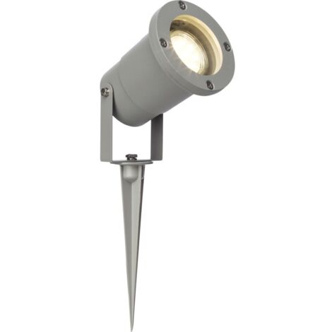 BRILLIANT lampe Janko LED piquet de sol extérieur 32cm gris  1x LED-PAR51, GU10, lampe à réflecteur LED 3W incluse, 250lm, 3000K  Classe de protection IP: 44 - étanche aux éclaboussures  Écono (1/3)