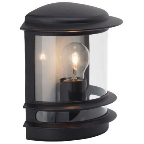 BRILLIANT lampe Hollywood applique murale d'extérieur noir  1x A60, E27, 60W, adapté aux lampes standard (non incluses)  Échelle A ++ à E  Classe de protection IP: 44 - étanche aux éclaboussur
