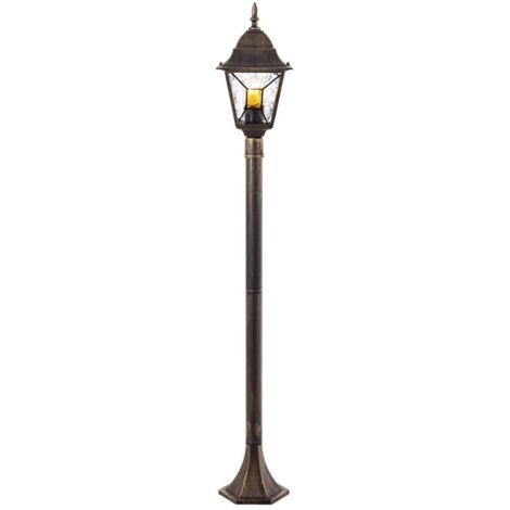 BRILLIANT lampadaire d'extérieur Janel 120cm or noir  1x A60, E27, 60W, adapté aux lampes normales (non incluses) (1/5)