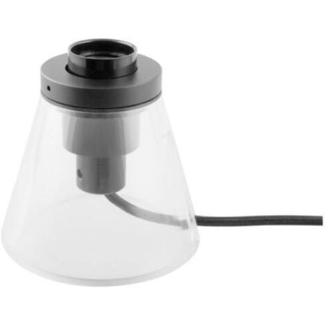 Lampe de table Osram Vintage Edition 1906, noire, douille E27, P20, corps en verre (1/5)