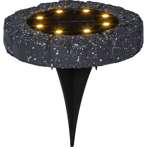 Lot de 2 Balises sol GRAPHITE LED solaire à planter (1/5)