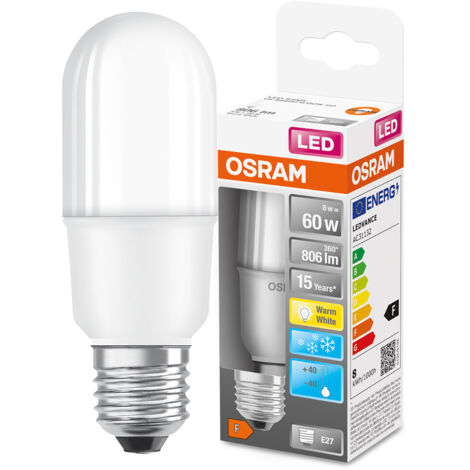 Ampoule LED STAR CL STICK FR E27 8W = 60W 4000K neutre Osram (1/2)