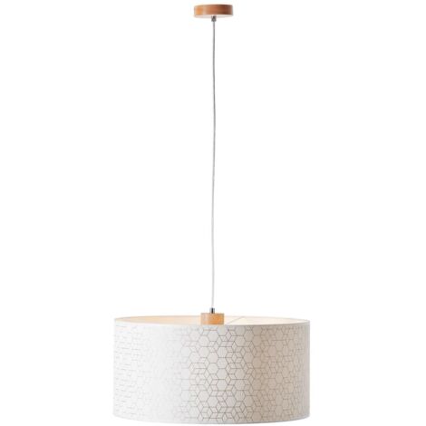 BRILLIANT Suspension lumineuse Galance bois 1 flamme / éclairage intérieur blanc, suspensions 1x A60, E27, 40W, convient aux lampes normales (non incluses) A ++ Écran de structure noble en (1/4)