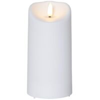 Bloc led flamme lumineuse 15 cm batterie minuterie usage interieurexterieur ip44