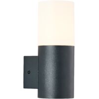 Applique murale d'extérieur Brilliant Aberdeen, sur pied, anthracite, acier inoxydable/plastique, 1x QA60, E27, 28 W