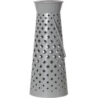 Lanterne solaire Star Trading, lampe de table Romby Outdoor, gris, 13x32cm