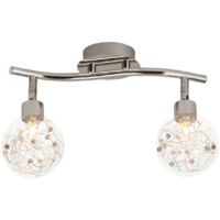 BRILLIANT lampe Joya spot tube 2 lumières chrome 2x QT14, G9, 33W, adapté aux lampes à culot à broche (non incluses) Échelle A ++ à E Têtes pivotantes