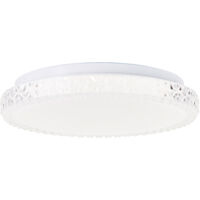 Brilliant lamp Dasie Plafonnier LED 29,5cm métal blanc/verre blanc 12 W LED intégré