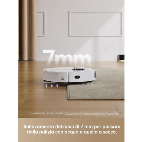 DREAME L10s Pro Gen 2 Robot aspirapolvere e lavapavimenti, aspirazione da 7000 Pa, lavaggio DuoScrub™, sollevamento automatico dei moci, rilevamento a ultrasuoni di tappeti e moquette,app Dreamhome