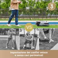 DREAME A1 Pro Robot Tagliaerba,Senza Filo Perimetrale, Controllo tramite app, Tecnologia OmniSense™, e Zone, Mappatura Preci a fino a 2000m², Evitamento Intelligente Degli Ostacoli