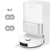 DREAME L10s Ultra Gen 3 Kit Robot Aspirapolvere e Lavapavimenti, Aspirazione da 25.000 Pa, Spazzola Laterale e Moci Estensibili,Stazione di Pulizia Automatica All-in-One