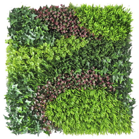 Jardin vertical synthétique VERTICAL COSTA 1 x 1 m Vert / Marron Nortene (1/5)