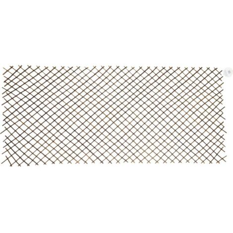 Catral – Treillis extensible en osier naturel 0,5 x 1,5 m – Design moderne pour embellir jardins et terrasses – Facile à installer et entretenir