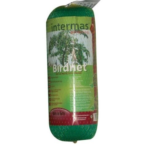 Filet anti-oiseaux 4x6m en polyéthylène vert – Maille fine 18mm – Traité anti-UV pour volailles et cultures – Protection contre prédateurs – Celloplast