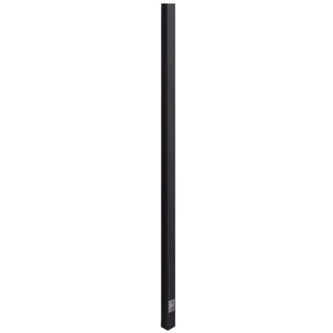 Nortene – Poteau pour clôture en aluminium 2,15 x 0,06 m – Finition époxy anthracite – Résistant aux intempéries et aux UV – Installation sans outil (1/5)