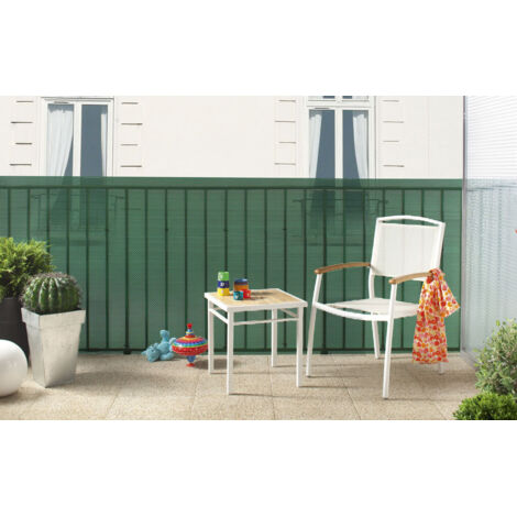 Nortene – Brise-vue rigide HDPE 600g/m² – 85% occultant – 1,2 x 5 m – Traité anti-UV – Couleur verte – Pour brise-vent et sécurité