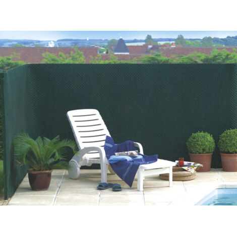 Nortene – Brise vue maille plastique 100% occultant 1 x 3 m – Traitement anti-UV – Résistant aux intempéries – Pour balcons et jardins (1/5)