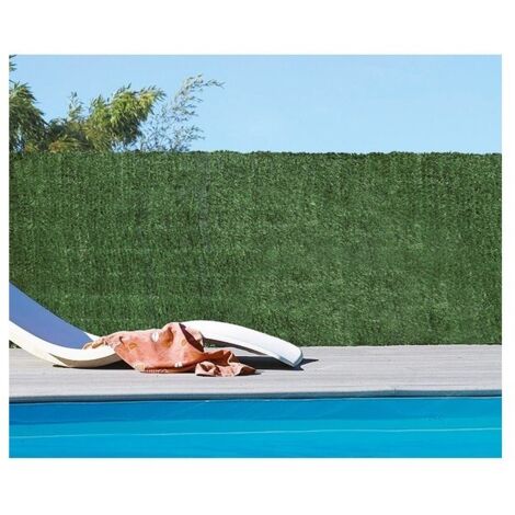 Haie artificielle occultante 85% – PVC vert 1 x 3 m – Anti-UV, imputrescible, 36 fils/m – Pour espaces extérieurs – Celloplast