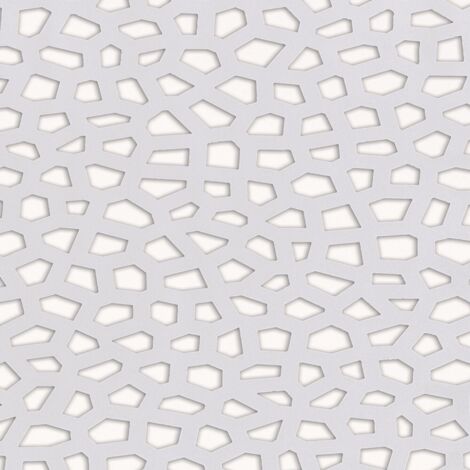 Nortene – Panneau décoratif en résine PP mosaïque 1 x 2 m – Résistant aux intempéries – Teinté dans la masse – Couleur blanche (1/10)