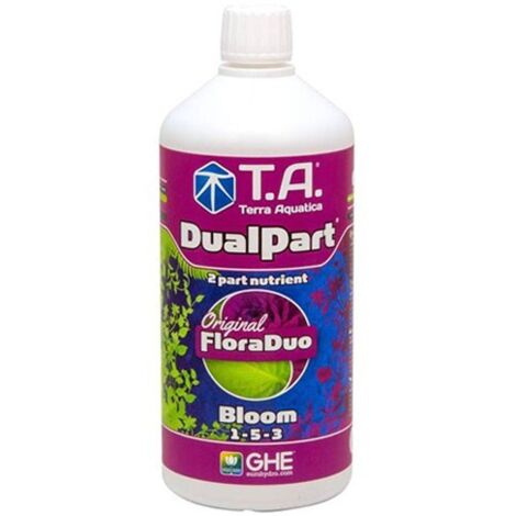 Engrais - 500ml - Floraison - Dualpart Bloom - Eau dure - Floraduo - Terra Aquatica - GHE (1/4)