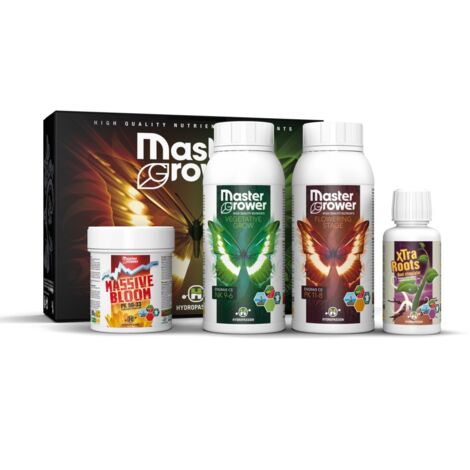 Engrais - 500ml x2 + 100ml x2 - Starter Pack - Master Grower - Hydropassion (1/2)