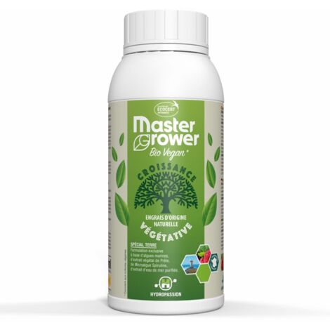 Engrais BIO VEGAN Grow 500ml Master Grower - Hydropassion (1/2)