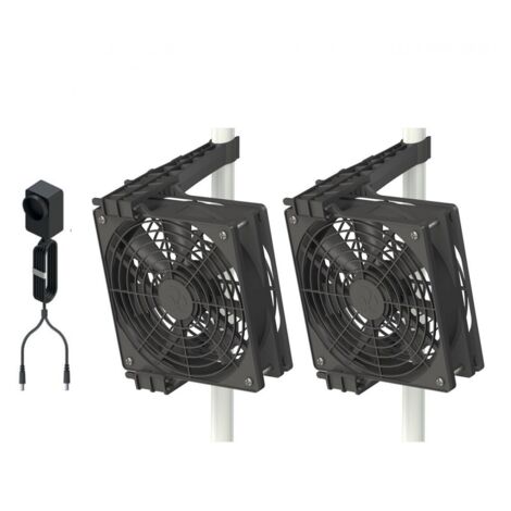 Pack de 2 Ventilateur - Monkey Fan 24V - Secret jardin (1/3)