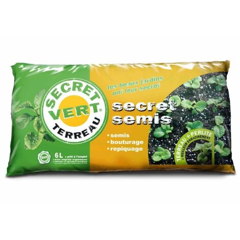 Terreau de semi UAB - Secret Vert - sac de 6L (1/3)