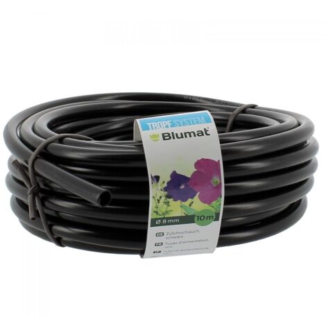 Tuyau d'alimentation pour arrosage enterré 8mm – Rouleau de 10 mètres – Résistant au gel et intempéries – Connexion directe aux cônes en céramique – Blumat