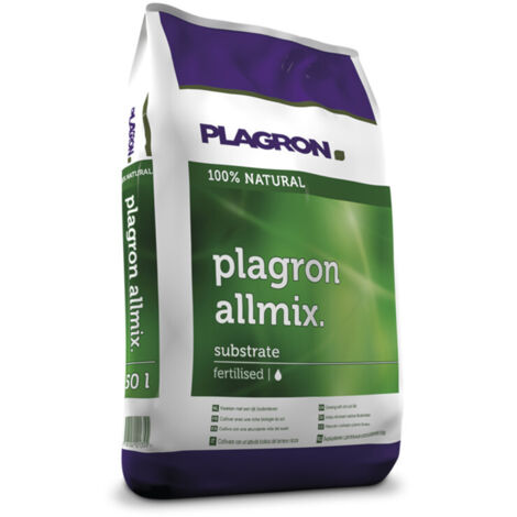 Terreau All Mix 50L – Substrat premium avec perlite et vermicompost – Oxygénation optimale et rétention d'eau améliorée – Plagron