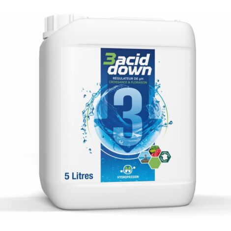 Solution 3 ACID Down 5 litres - Hydropassion (1/2)