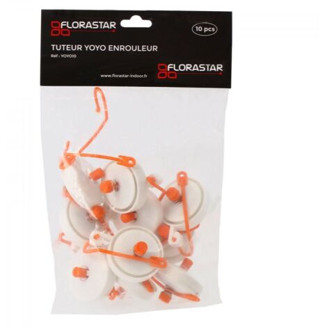 Lot de 10 tuteurs enrouleurs YOYO - FLORASTAR (1/4)