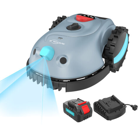 Robot tondeuse sans fil 16 cm avec détection d'obstacles – Pente maximale 20° – Navigation visuelle – Batterie lithium 4000 mAh