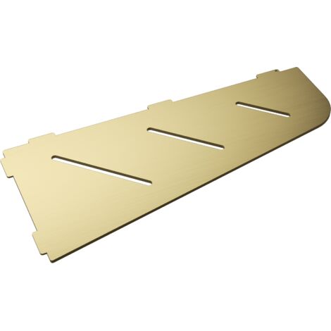 Tablette d'angle murale de douche en inox  Line L.305mm - Or brossé