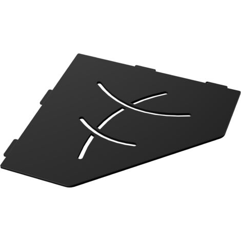 Tablette d'angle murale de douche en inox  Swag L.195mm - Noir mat