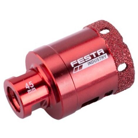 Trépan diamanté pour meuleuse avec filetage M14 - Diamètre 45mm - Série INDUSTRY