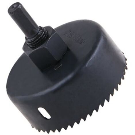 Scie cloche - Scie trépans Diam.73mm - Bois/plâtre/plastique - Forêt centreur Diam.8mm