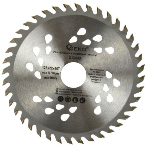 Lame de scie circulaire SK Diamètre 125 / 22.2mm - 40 dents