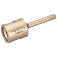 Trépan diamanté 6mm pour meuleuse avec filetage M14 - Usage professionnel